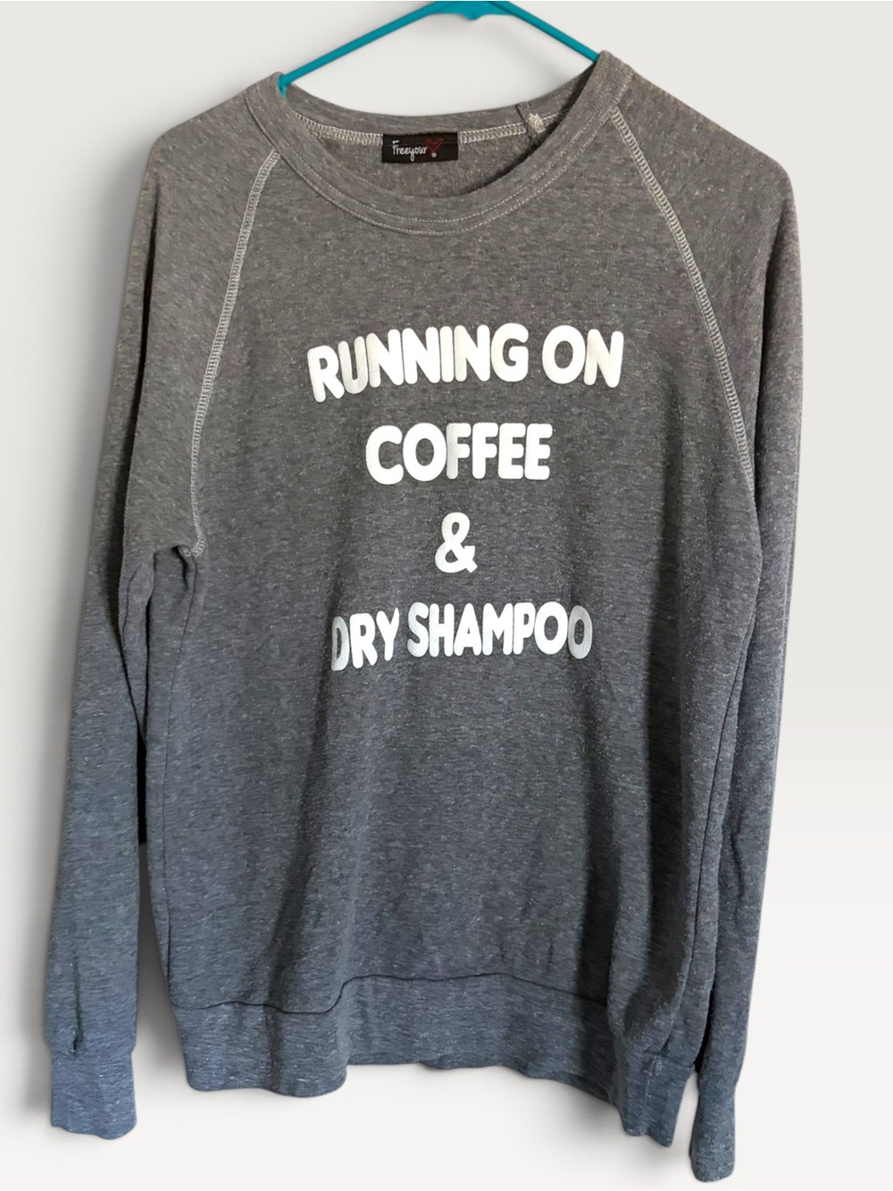 Gray Coffee Graphic Sweatshirt Women’s Medium